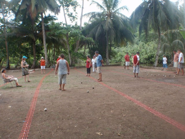 Pétanque M`Tsanga Beach Amicale Bretons Mayotte 2010