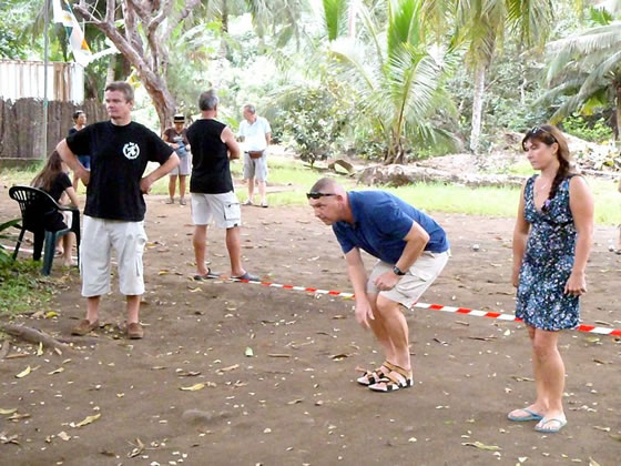 Pétanque M`Tsanga Beach Amicale Bretons Mayotte 2012