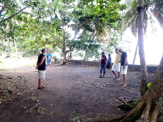 Pétanque M`Tsanga Beach Amicale Bretons Mayotte 2012