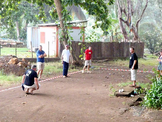 Pétanque M`Tsanga Beach Amicale Bretons Mayotte 2012